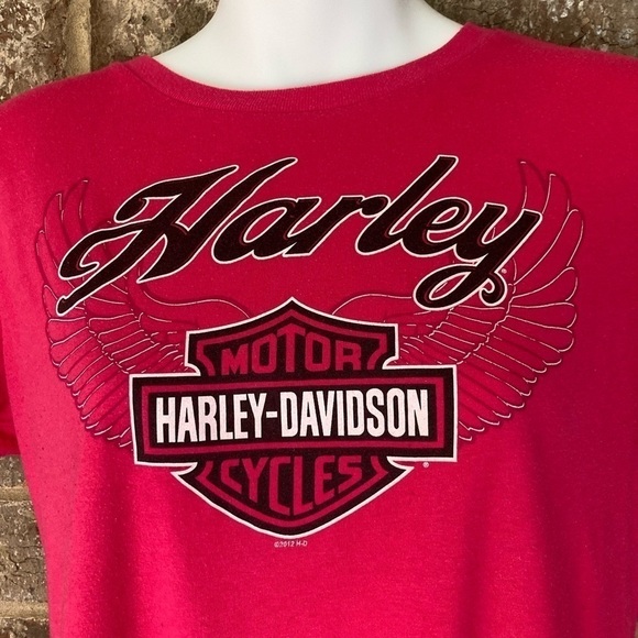 Woman's Harley-Davidson Pink Tee  shirt Size Large Daphne Alabama - Picture 4 of 10
